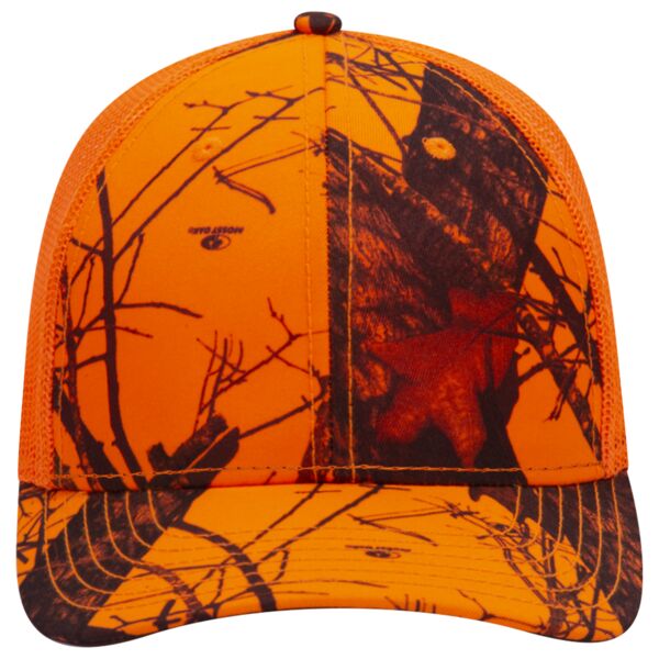 OTTO CAP Mossy Oak Camouflage 6 Panel Low Profile Mesh Back Trucker Hat Thumbnail