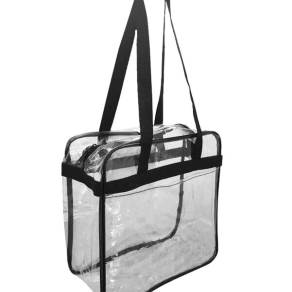Clear Tote with Zippered Top Thumbnail