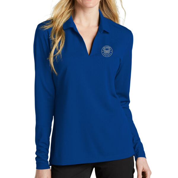 Nike Ladies Dri-FIT Micro Pique 2.0 Long Sleeve Polo Thumbnail