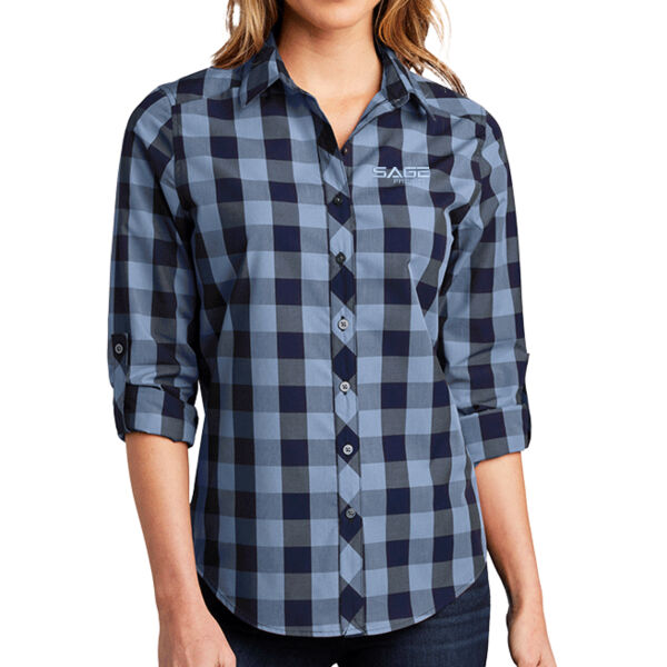Ladies Everyday Plaid Shirt Thumbnail