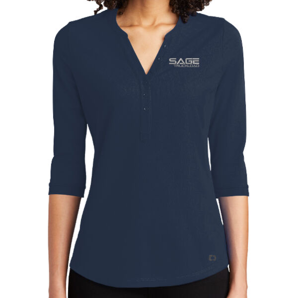 Ladies OGIO® Jewel Henley Thumbnail