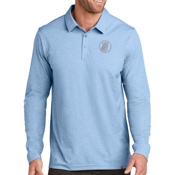 TravisMathew Oceanside Heather Long Sleeve Polo  Thumbnail