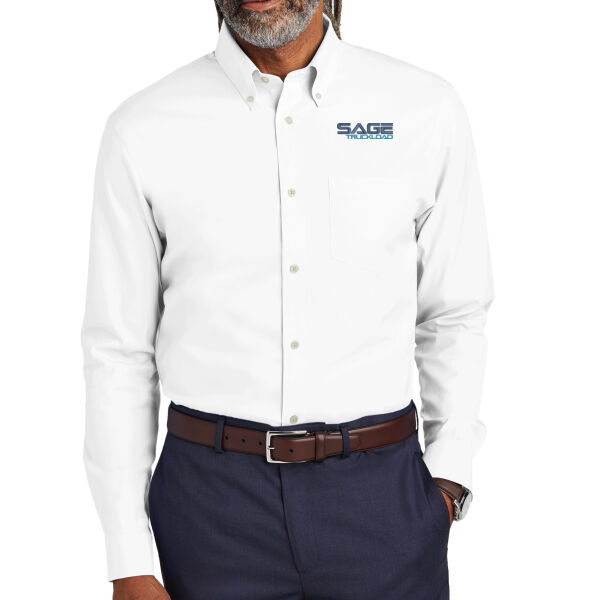 Brooks Brothers Wrinkle Free Stretch Pinpoint Shirt  Thumbnail