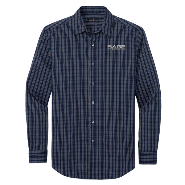 Brooks Brothers Tech Stretch Patterned Shirt   Thumbnail