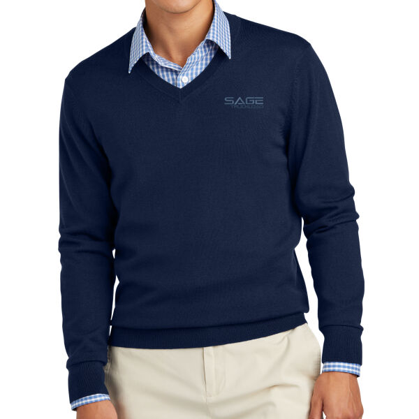 Brooks Brothers Washable Merino V Neck Sweater  Thumbnail
