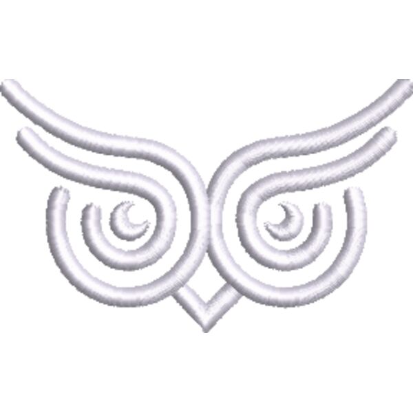 4 T1 PICTORIAL MARK OWL EYES 1801 White.EMB Thumbnail