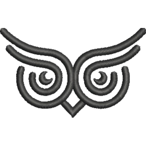 4 T2 PICTORIAL MARK OWL EYES 1800 Black.EMB Thumbnail