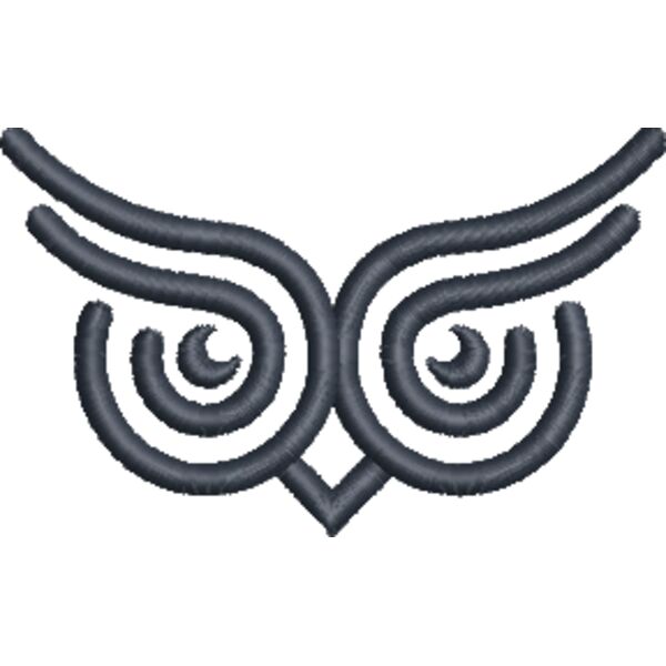 4 T8 PICTORIAL MARK OWL EYES 1976 DeepNavy.EMB Thumbnail