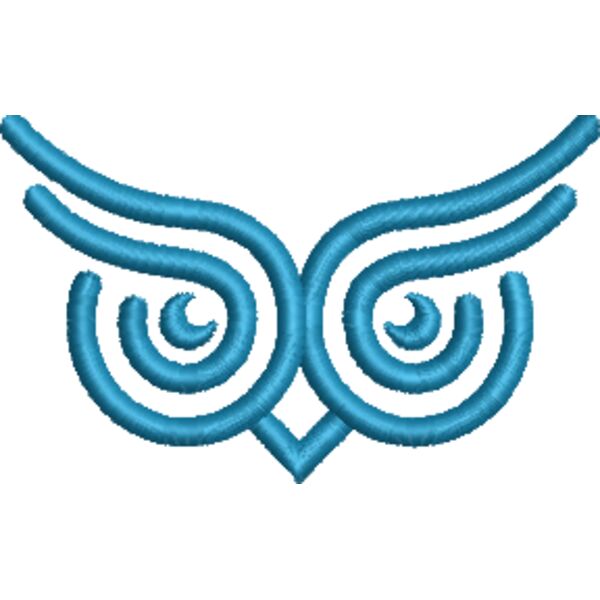 4 T13 PICTORIAL MARK OWL EYES 1977 SkyBlue.EMB Thumbnail