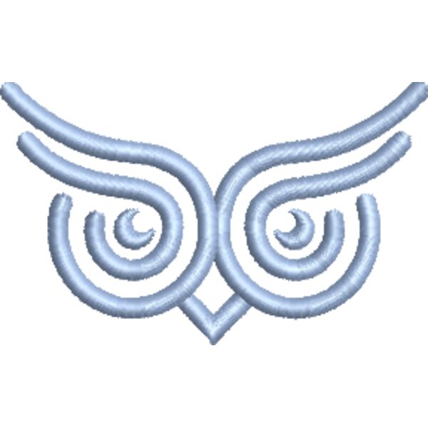 4 T14 PICTORIAL MARK OWL EYES 1874 BabyBlue.EMB Thumbnail