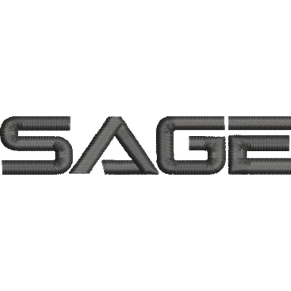 6 T2 Sage General Wordmark 1800 Black.EMB Thumbnail