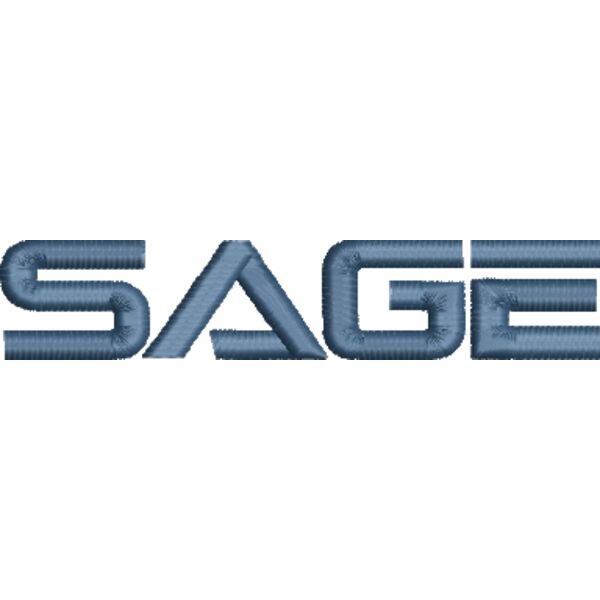 6 T11 Sage General Wordmark 1975 RoyalBlue.EMB Thumbnail