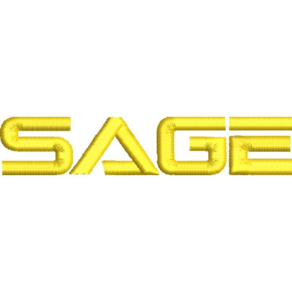 6 T16 Sage General Wordmark 1883 FluorYellow.EMB Thumbnail