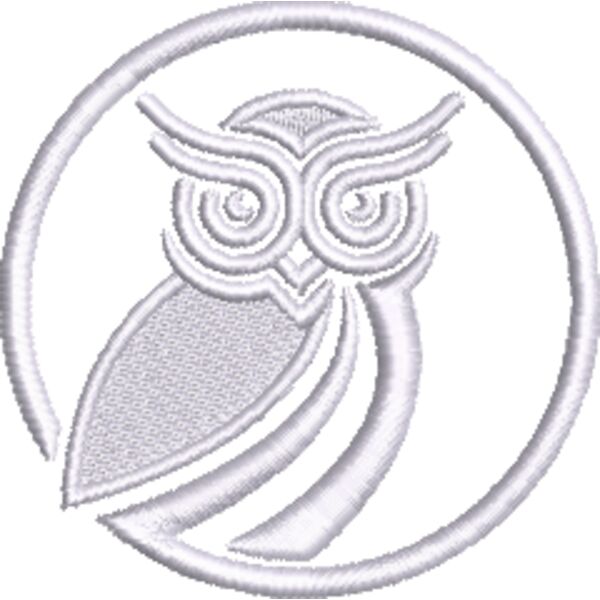 5 T1 Pictorial Mark Full Owl 1801 White.EMB Thumbnail