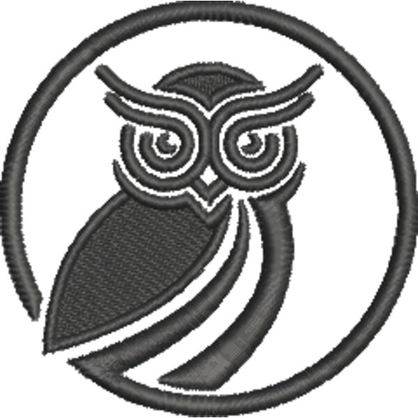 5 T2 Pictorial Mark Full Owl 1800 Black.EMB Thumbnail