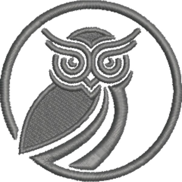 5 T3 Pictorial Mark Full Owl 1640 CGray11c.EMB Thumbnail