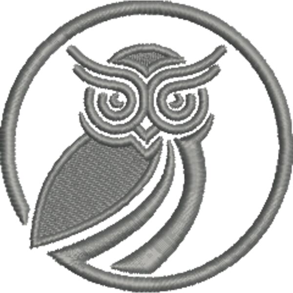 5 T4 Pictorial Mark Full Owl 1615 Charcoal.EMB Thumbnail