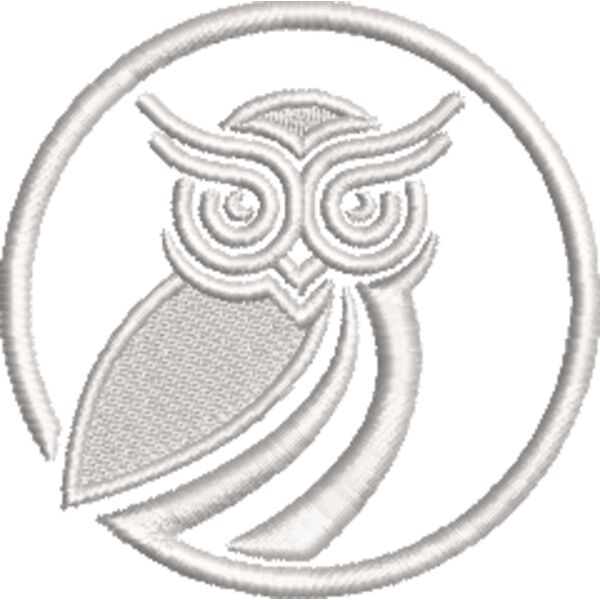 5 T7 Pictorial Mark Full Owl 1686 IceGray.EMB Thumbnail