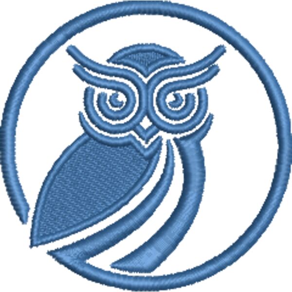 5 T12 Pictorial Mark Full Owl 1829 Blue.EMB Thumbnail