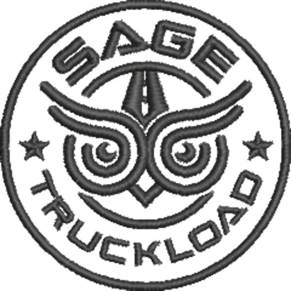 3B T2 ST Primary Owl Badge 1800 Black.EMB Thumbnail