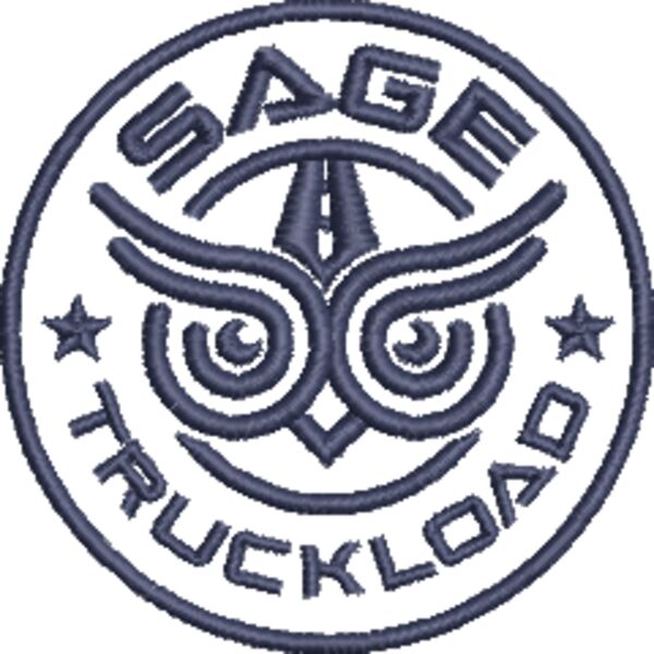 3B T10 ST Primary Owl Badge 1742 BlueInk.EMB Thumbnail